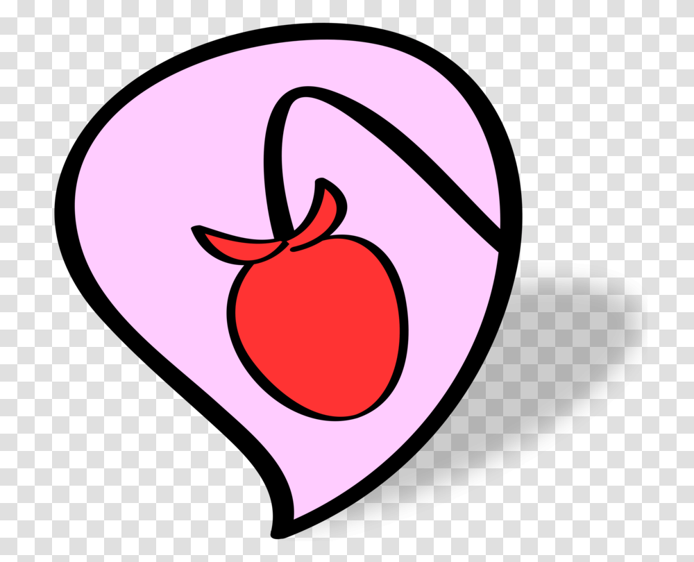 Strawberry Ice Cream Drawing Computer Line Art, Heart Transparent Png