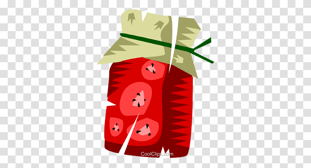 Strawberry Jam Royalty Free Vector Clip Art Illustration, Plant, Label Transparent Png
