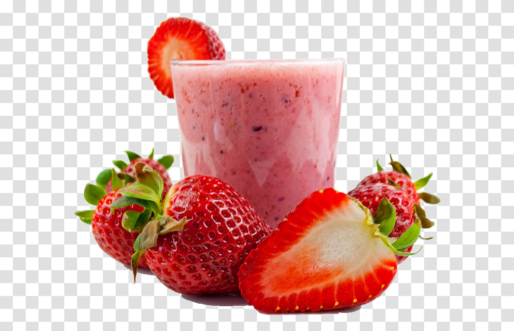 Strawberry Juice Strawberry, Fruit, Plant, Food, Beverage Transparent Png