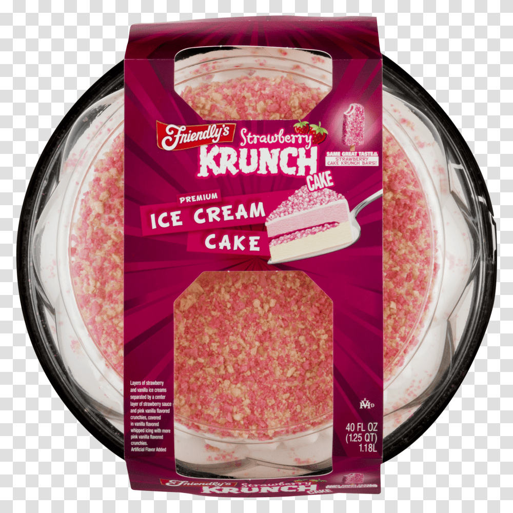Strawberry Krunch Ice Cream Cake, Food, Sweets, Confectionery, Pork Transparent Png