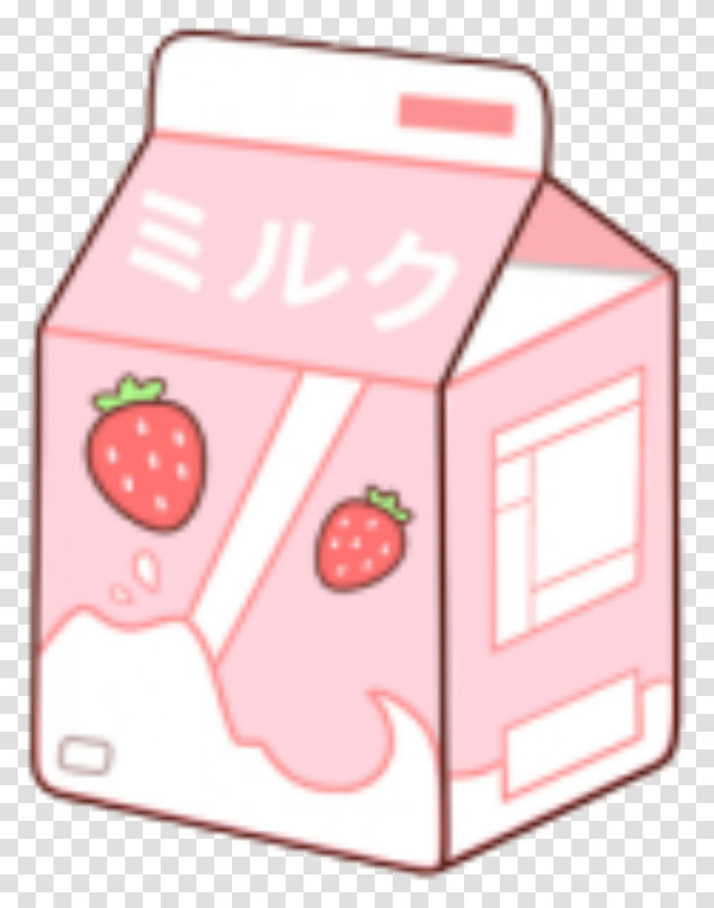 Strawberry Milk Carton Sticker By Bts X Ari Milk Carton Stickers, First Aid, Box, Text, Envelope Transparent Png