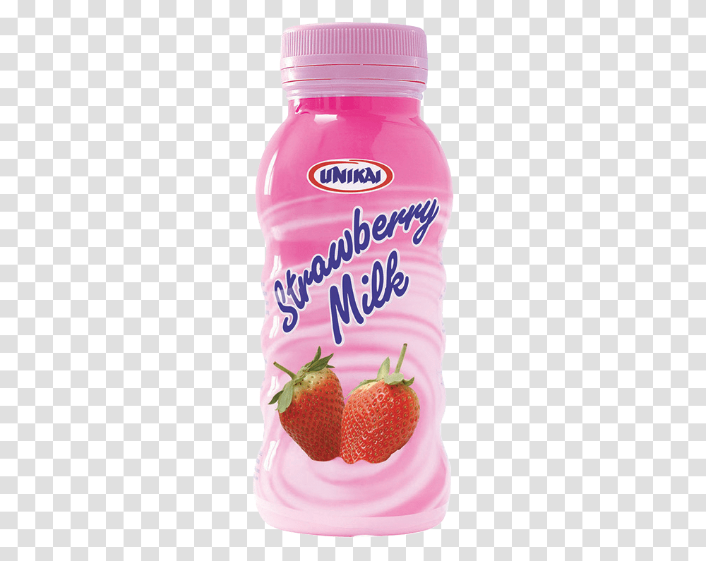 Strawberry Milk Unikai, Plant, Yogurt, Dessert, Food Transparent Png