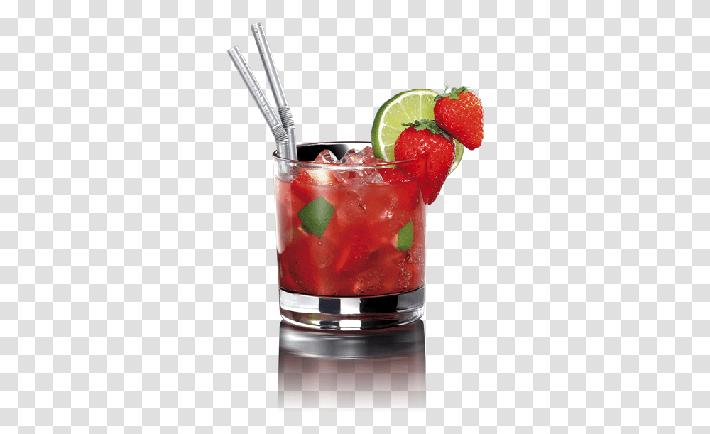 Strawberry Mojito Cocktail, Alcohol, Beverage, Plant, Fruit Transparent Png