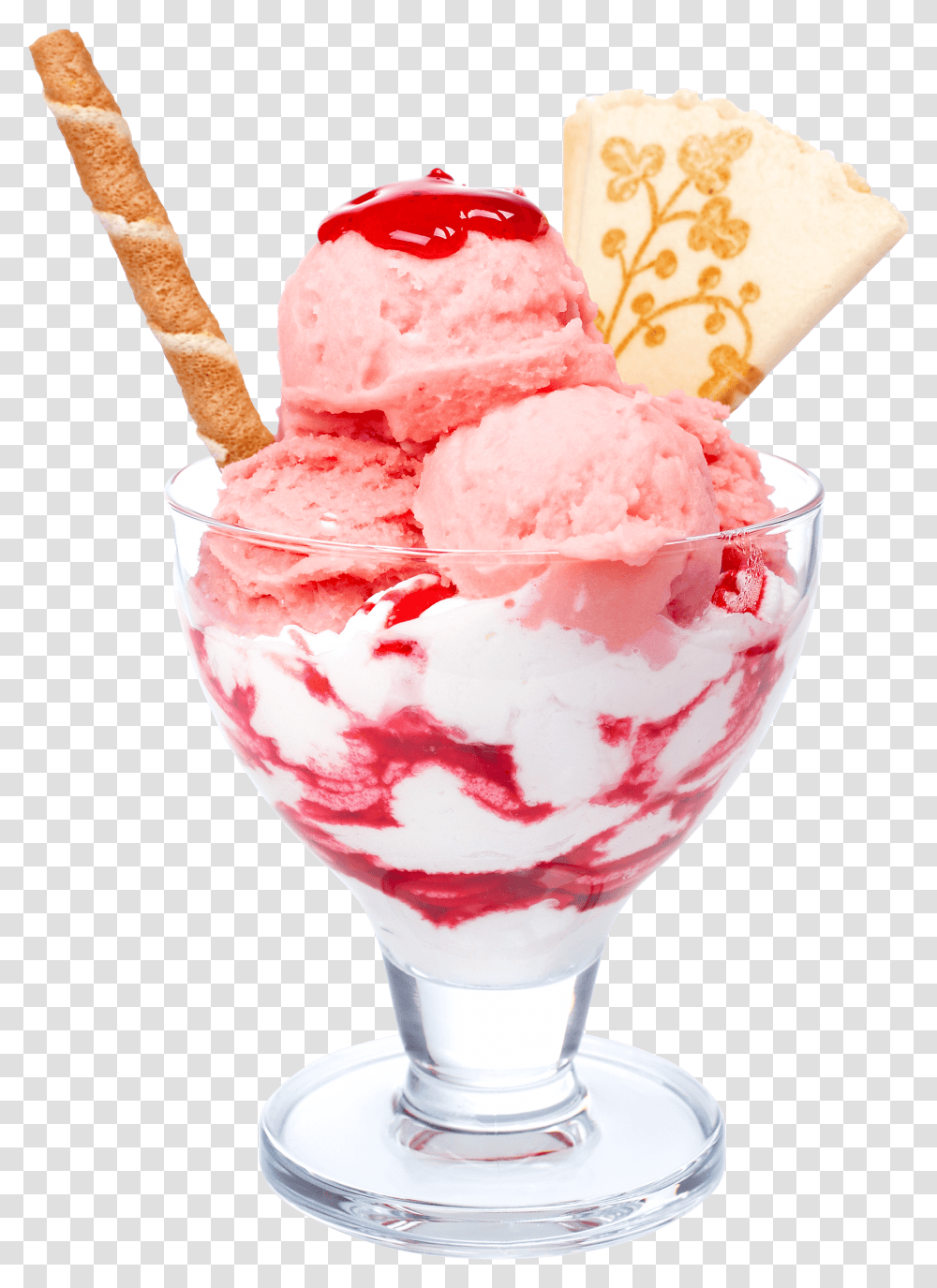Strawberry Parfait Ice Cream Ice Cream Dessert, Food, Creme, Whipped Cream, Sweets Transparent Png