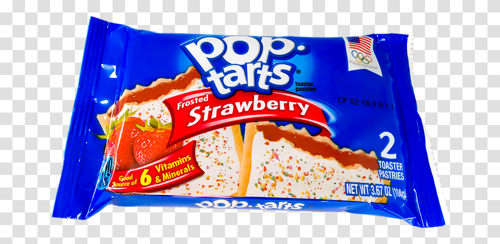Strawberry Pop Tarts 2 Pack, Food, Plant, Snack, Bread Transparent Png