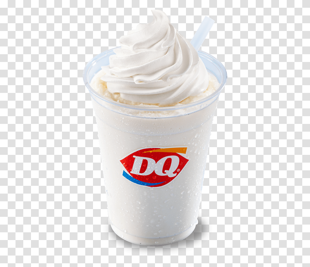 Strawberry Shake Or Malt Dairy Queen, Dessert, Food, Cream, Creme Transparent Png