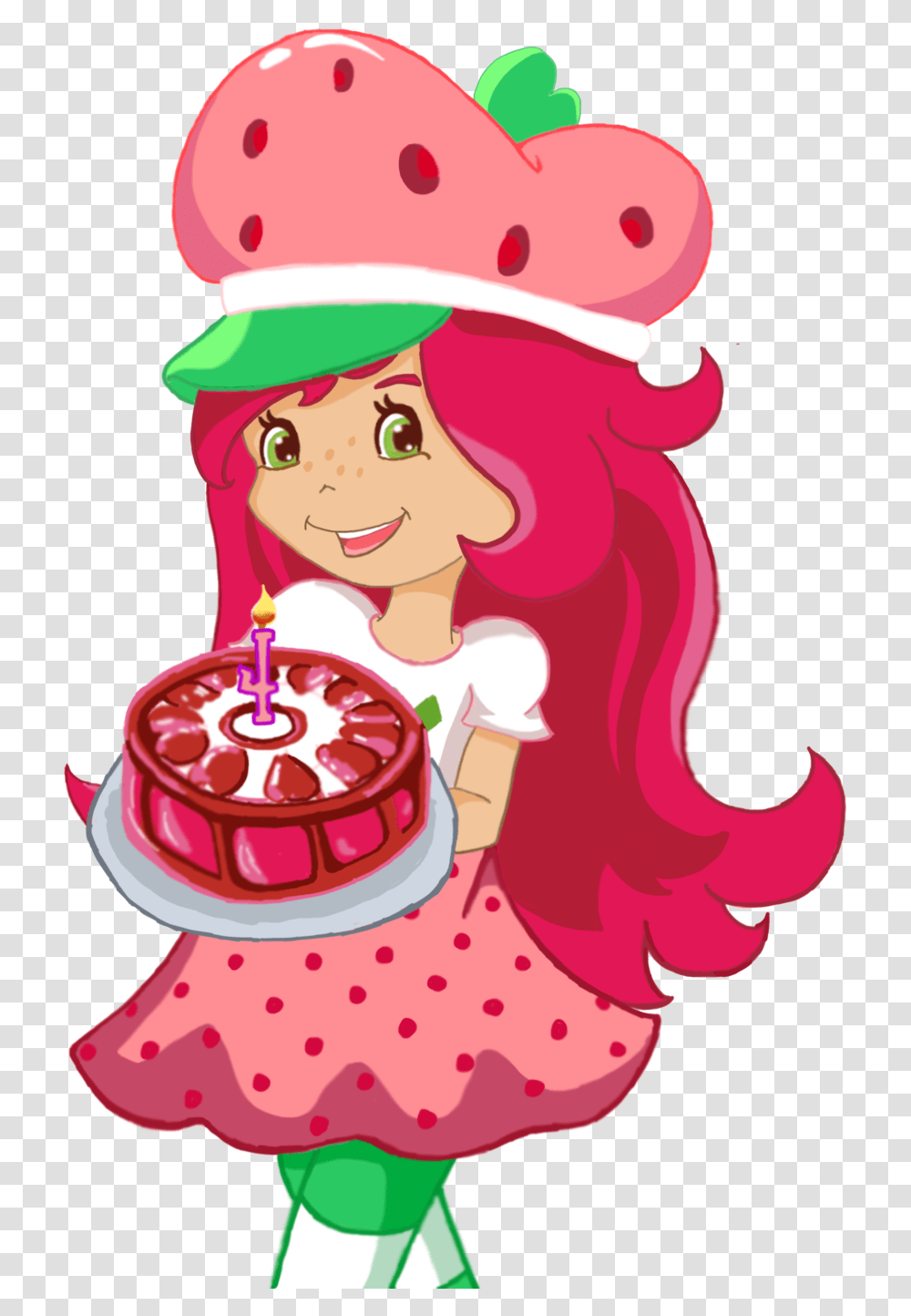 Strawberry Shortcake Birthday Clipart Strawberry Shortcake, Performer, Leisure Activities, Sweets, Food Transparent Png