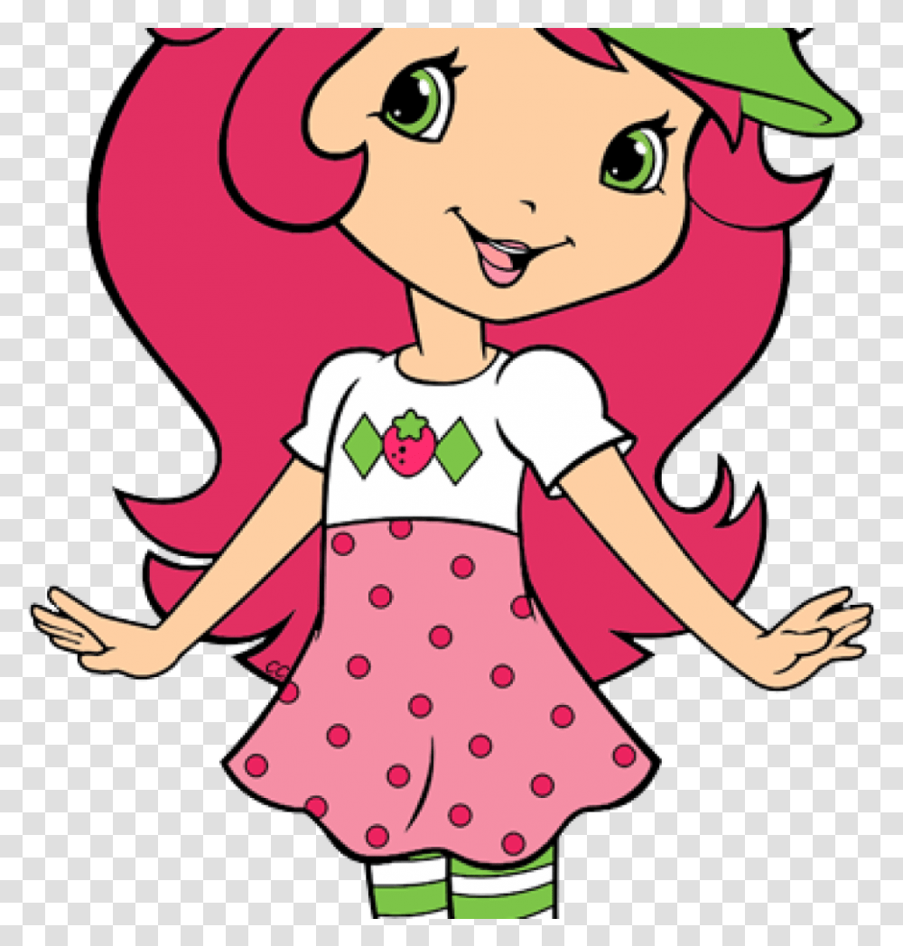 Strawberry Shortcake Clipart Strawberry Shortcake Berry Cartoon Characters Strawberry Shortcake, Person, Human, Female, Texture Transparent Png