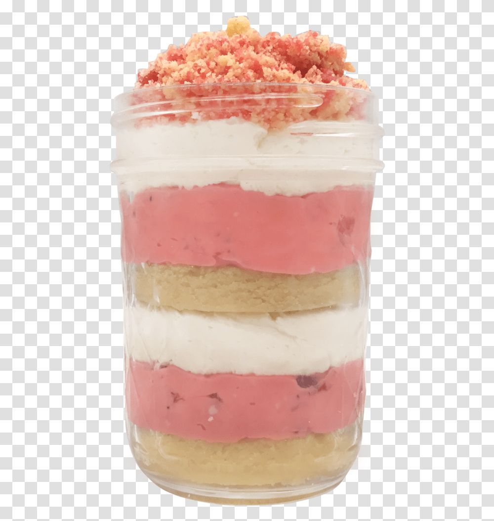 Strawberry Shortcake Jars, Dessert, Food, Cream, Creme Transparent Png