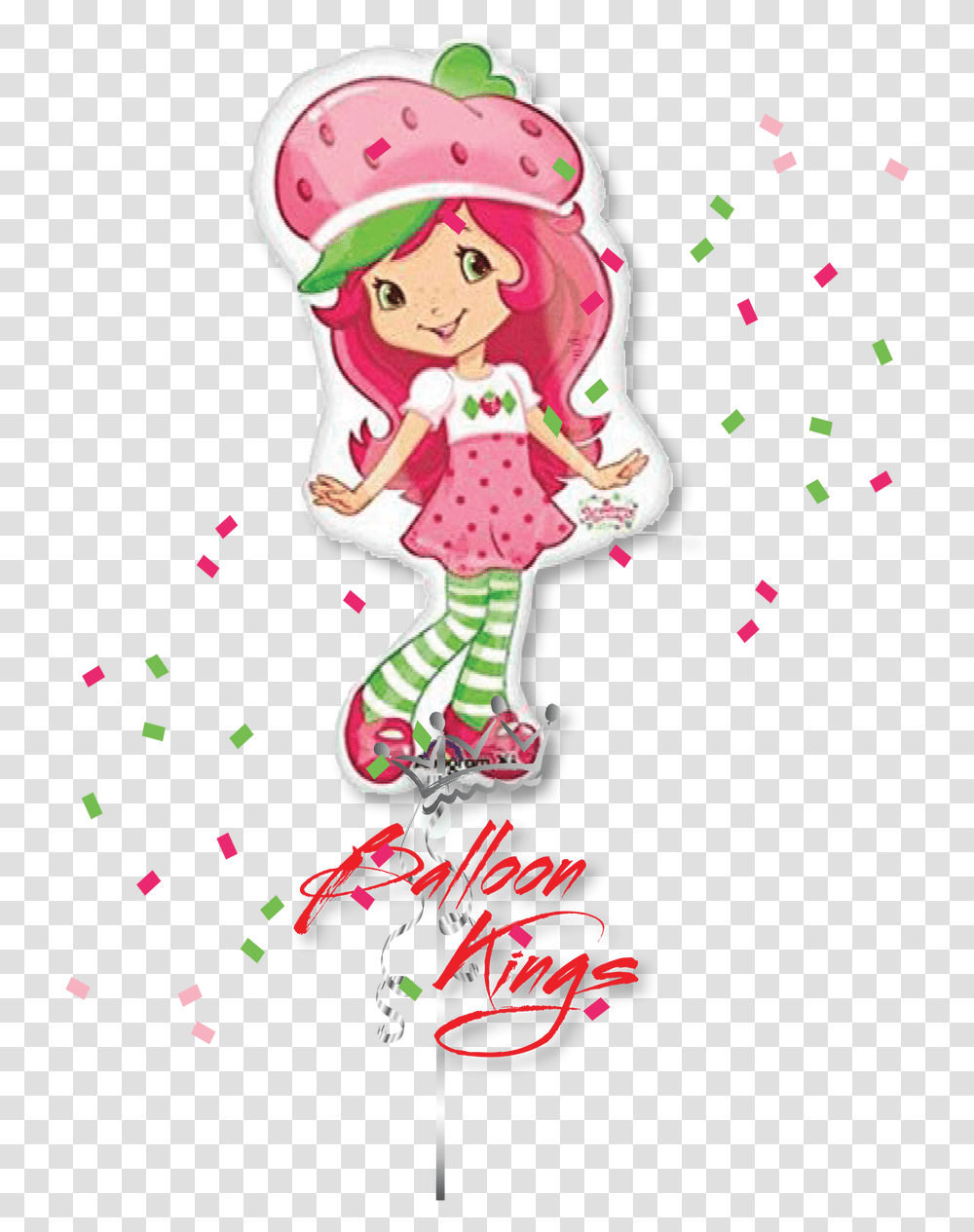 Strawberry Shortcake Shape Birthday Teddy Bear With Balloons, Paper, Confetti, Poster, Advertisement Transparent Png