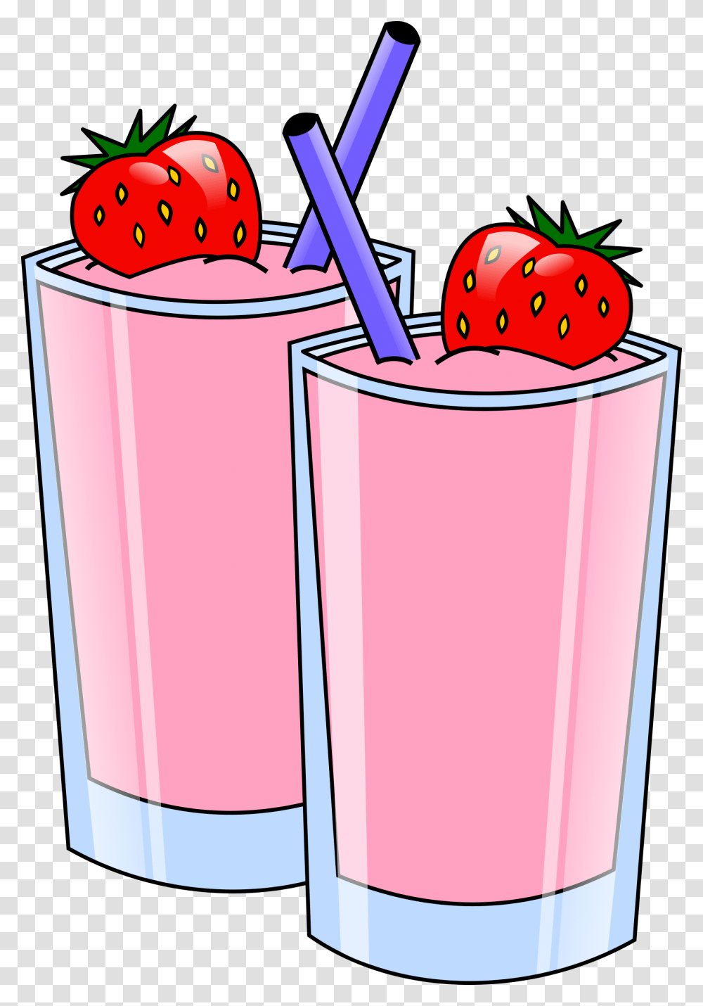 Strawberry Smoothie Vector Clipart Image, Juice, Beverage, Drink, Fruit Transparent Png