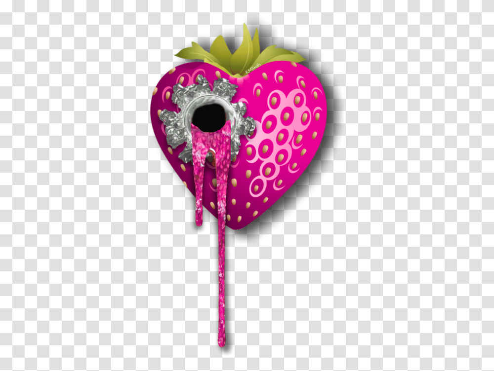 Strawberry Strawberries Bullethole Shoot Shooting Heart Shaped Strawberry, Purple, Photography Transparent Png
