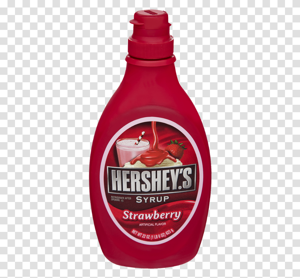 Strawberry Syrup Drinking Land Hershey's Strawberry Sauce, Ketchup, Food, Dessert, Seasoning Transparent Png