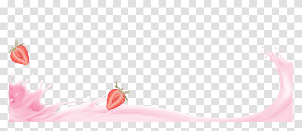 Strawberry With Milk, Plant, Flower, Tree, Petal Transparent Png