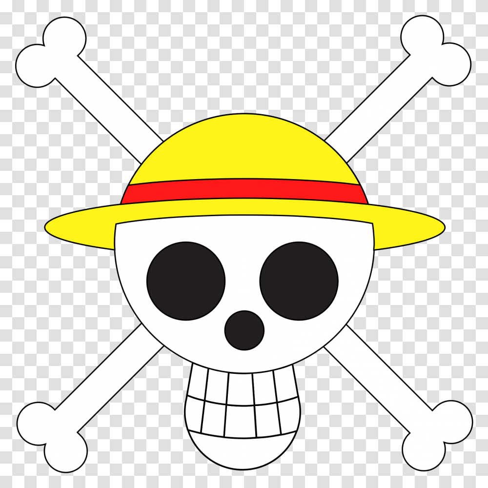 Strawhat Crew Jolly Roger Straw Hat Pirates Logo, Apparel, Fireman, Helmet Transparent Png