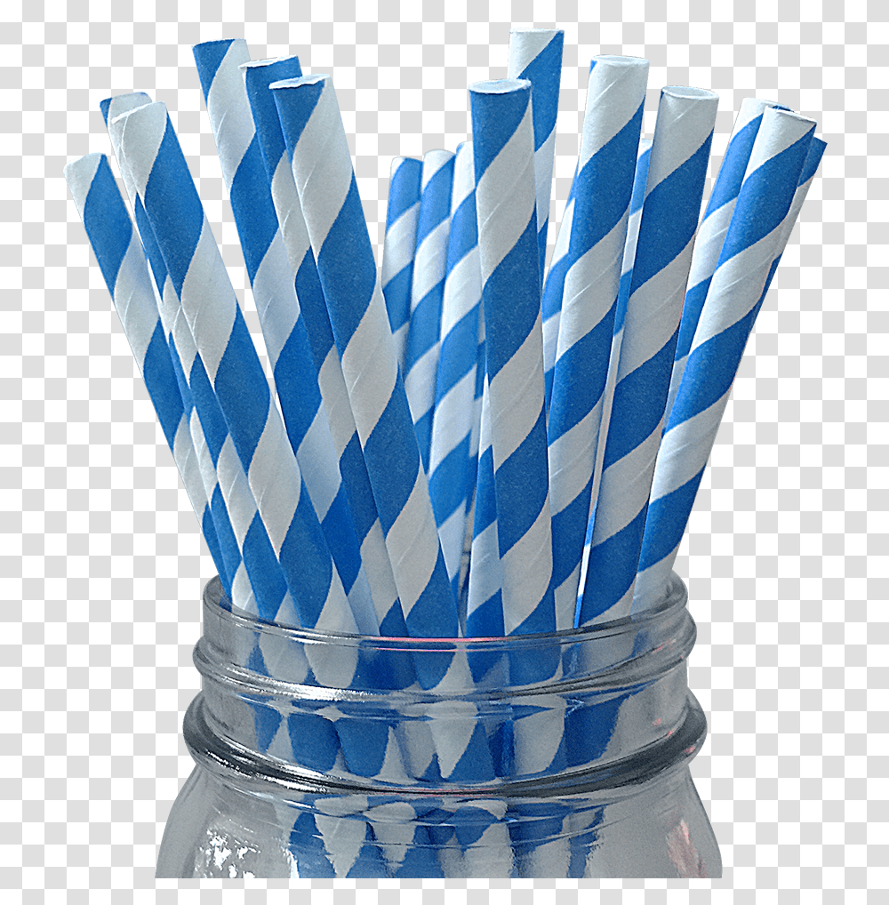 Straws Blue Striped Paper Straw, Sweets, Food, Confectionery, Trophy Transparent Png