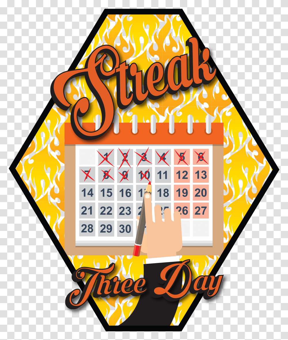 Streaks, Calendar Transparent Png