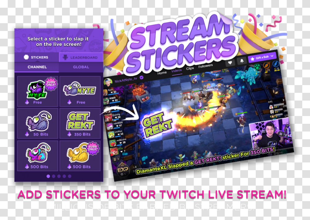 Stream Stickers Twitch Extension Stream Stickers, Person, Human, Pac Man, Arcade Game Machine Transparent Png