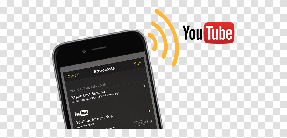 Stream To Youtube Live Rtmp Servers Iphone, Mobile Phone, Electronics, Cell Phone, Text Transparent Png