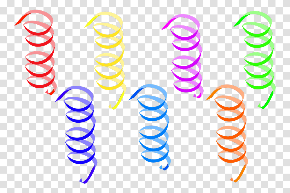 Streamer Party New Year's Eve Carnival Ringed Streamer, Spiral, Coil, Dynamite, Bomb Transparent Png
