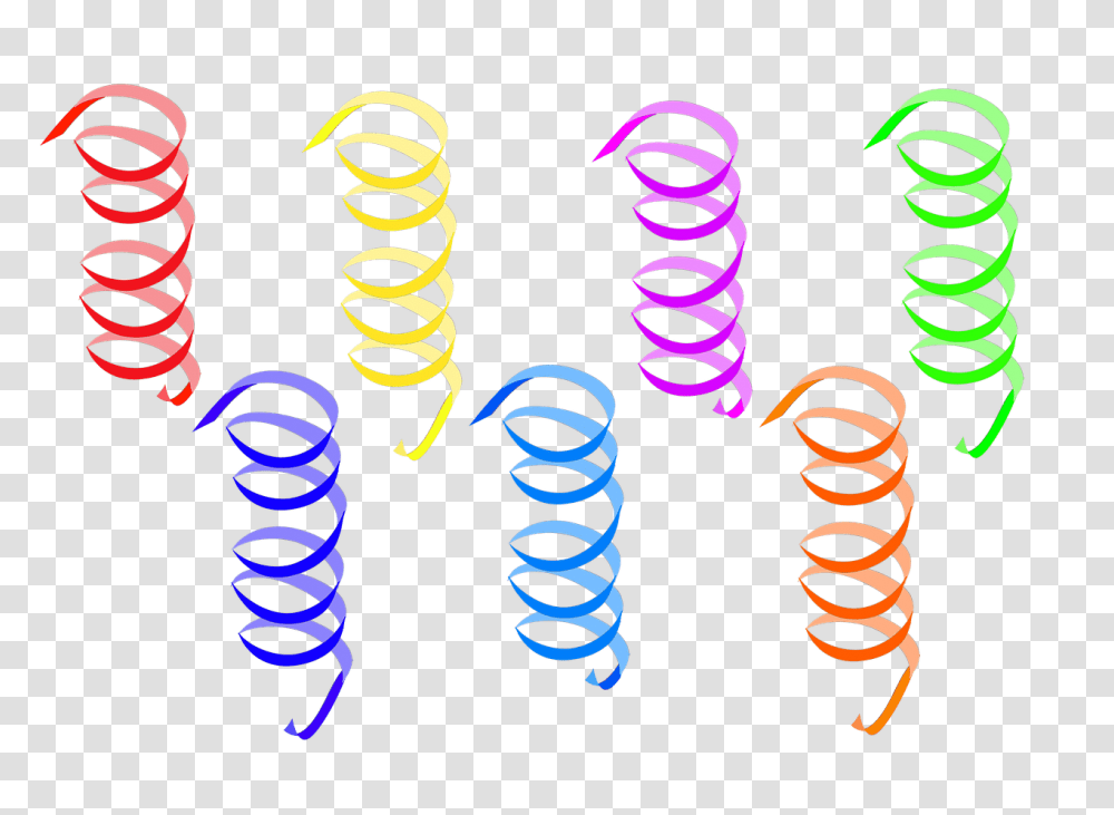 Streamers Items, Spiral, Coil Transparent Png