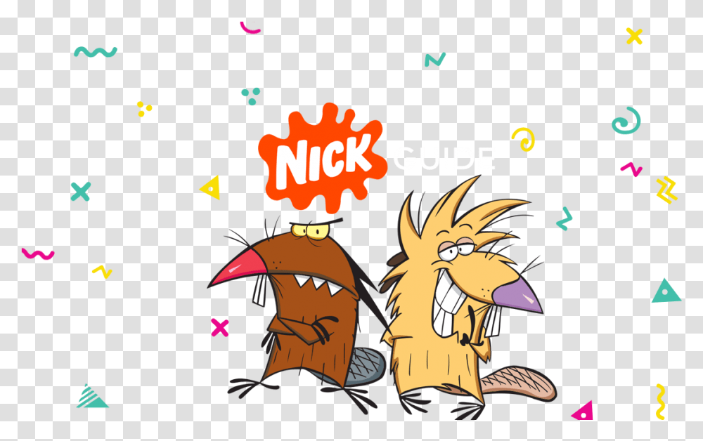 Streaming Service Vrv Adds Nicksplat A Nick Guide The Angry Beavers Logo, Animal, Book, Mammal, Comics Transparent Png