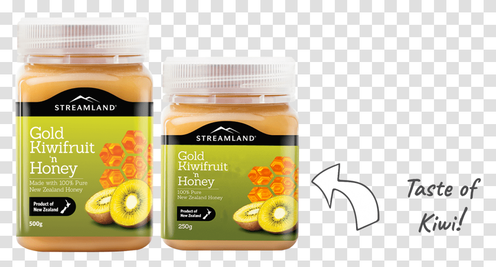 Streamland Kiwifruit Honey, Plant, Food, Peanut Butter, Label Transparent Png