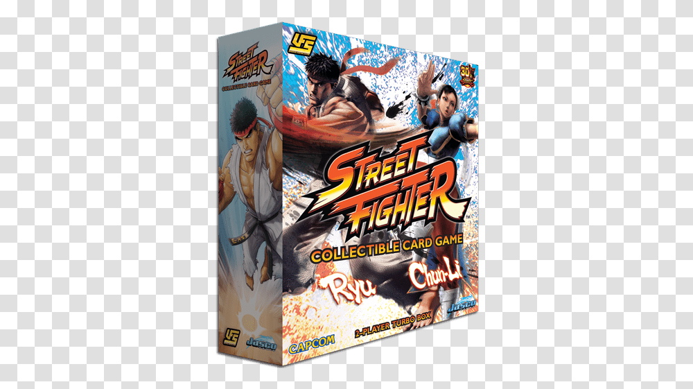 Street Fighter 2 Player Turbo Box Street Fighter Card Game, Advertisement, Poster, Flyer, Paper Transparent Png