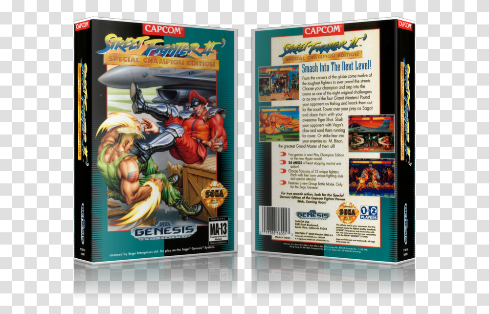 Street Fighter 2 Special Champion Edition Cover, Poster, Advertisement, Flyer, Paper Transparent Png