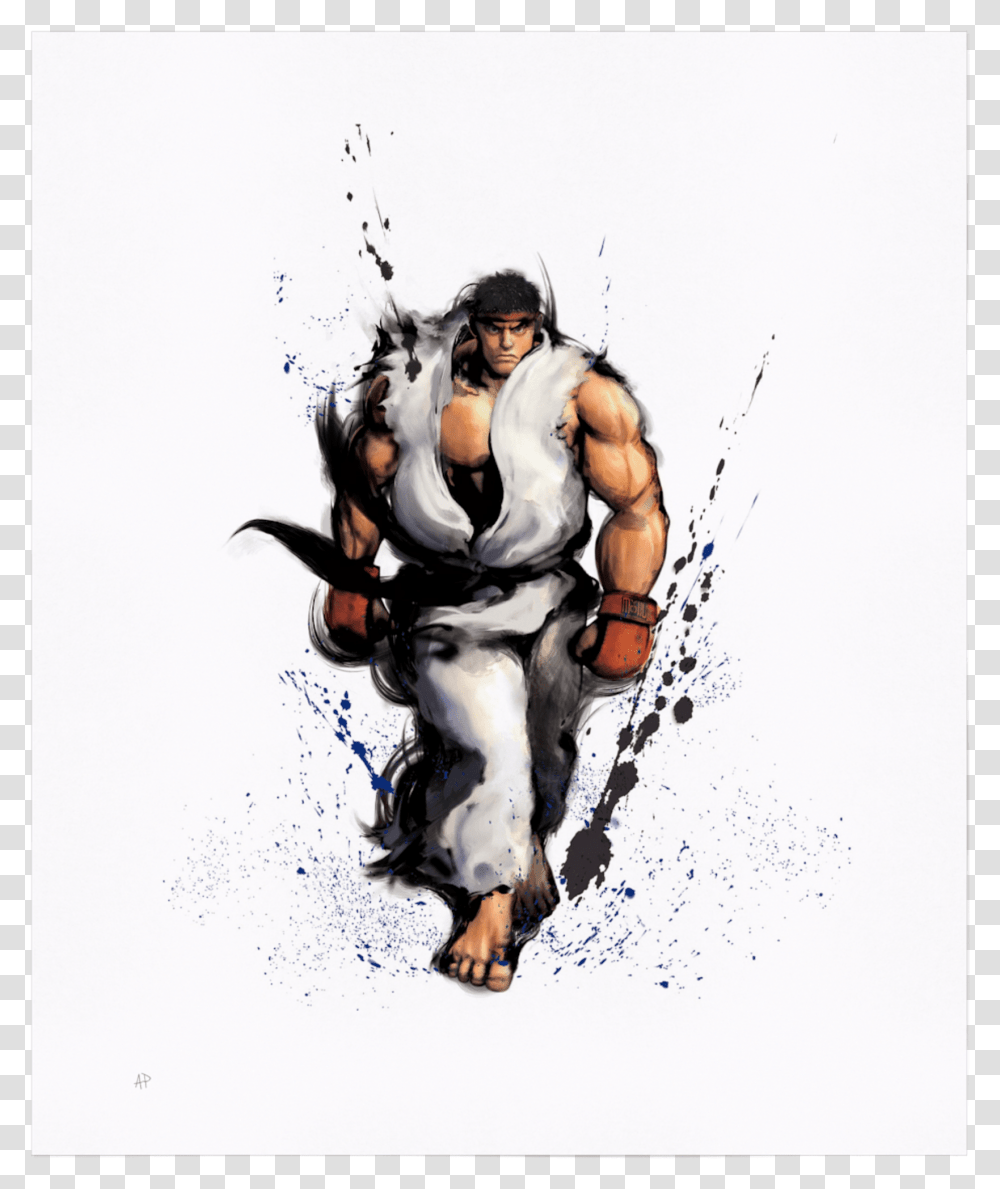 Street Fighter 4 Art, Person, Drawing, Poster Transparent Png