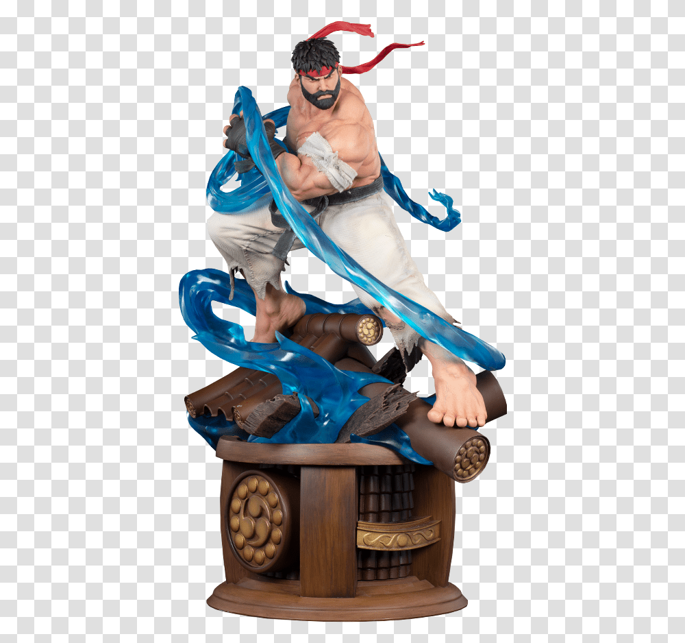 Street Fighter Battle Ryu Statue By Pop Culture Shock Fictional Character, Person, Costume, Sunglasses, Clothing Transparent Png