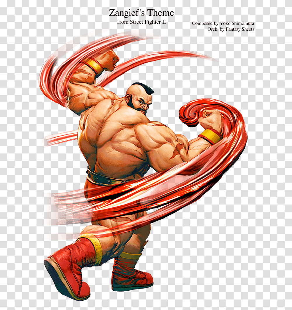Street Fighter Characters Zangief, Person, Painting, Hand Transparent Png