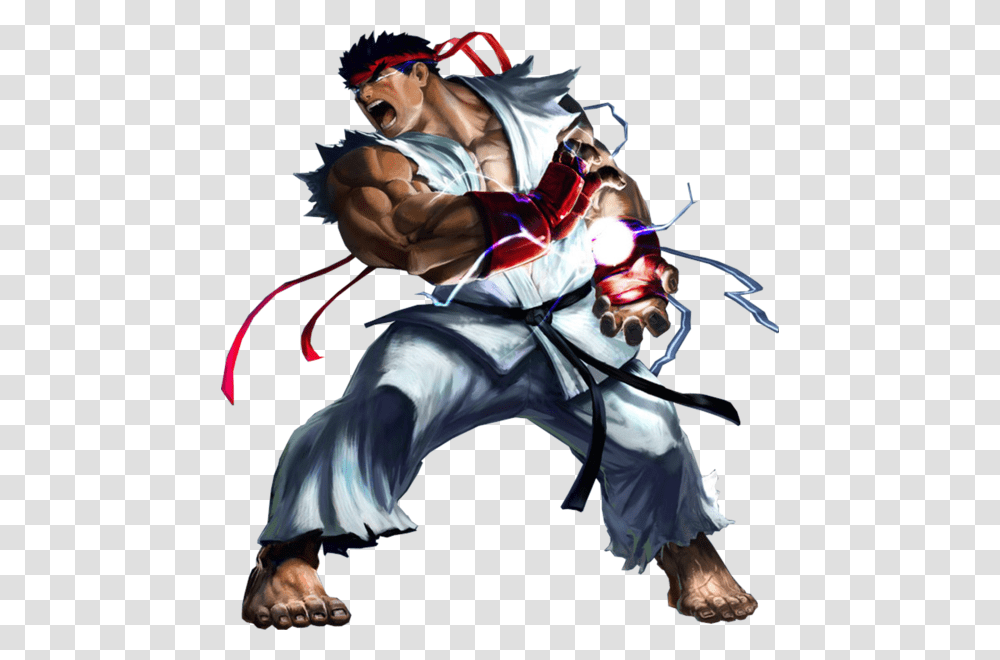 Street Fighter Clipart Ryu, Person, Ninja, Hand, Sunglasses Transparent Png