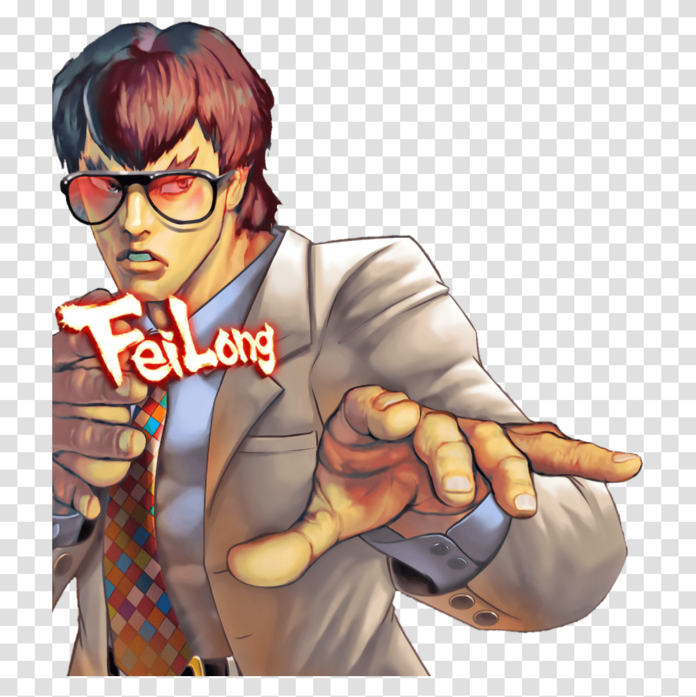 Street Fighter Iv Fei Long, Person, Hand, Glasses, Accessories Transparent Png