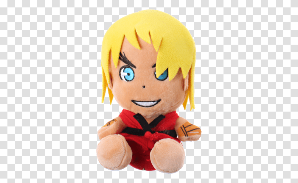 Street Fighter Plush Ken Street Fighter Ken Plush, Doll, Toy, Person Transparent Png