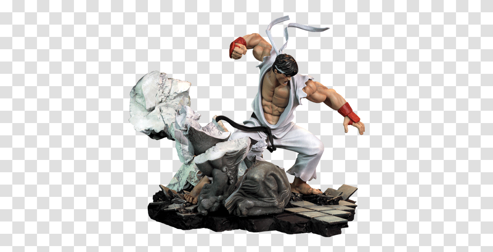 Street Fighter Ryu Diorama By Kinetiquettes Figurine, Person, Human, Leisure Activities, Art Transparent Png