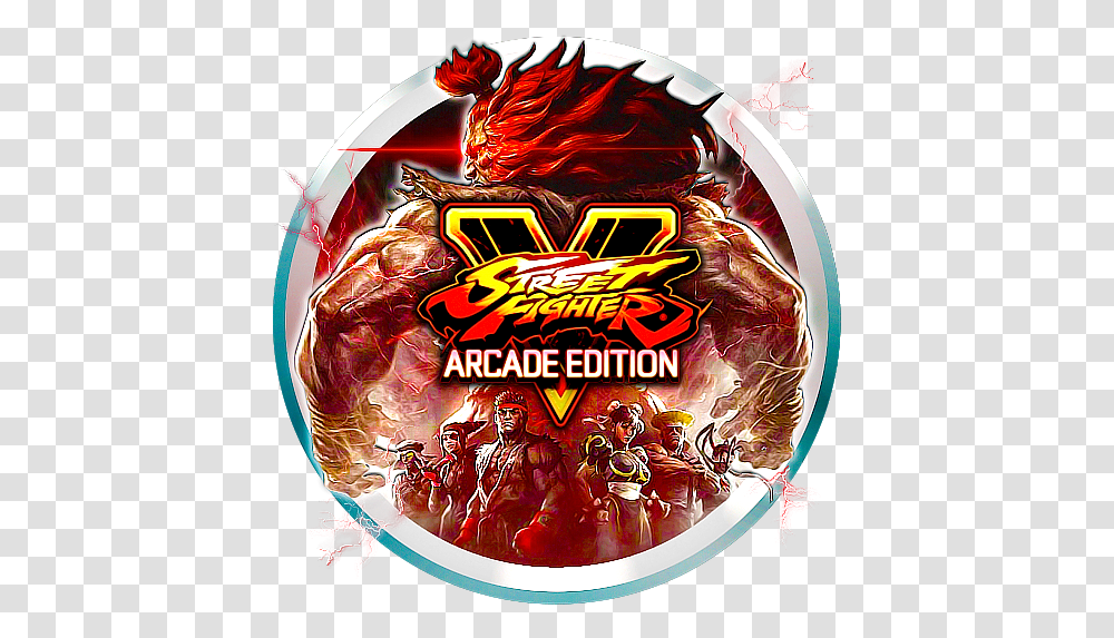 Street Fighter V Arcade Edition Logo Ps4 Street Fighter Games, Person, Advertisement, Poster, Food Transparent Png