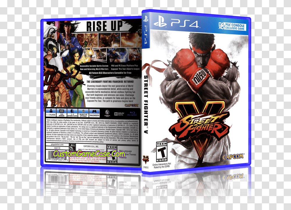 Street Fighter V Box Street Fighter V Cover, Person, Poster, Advertisement Transparent Png