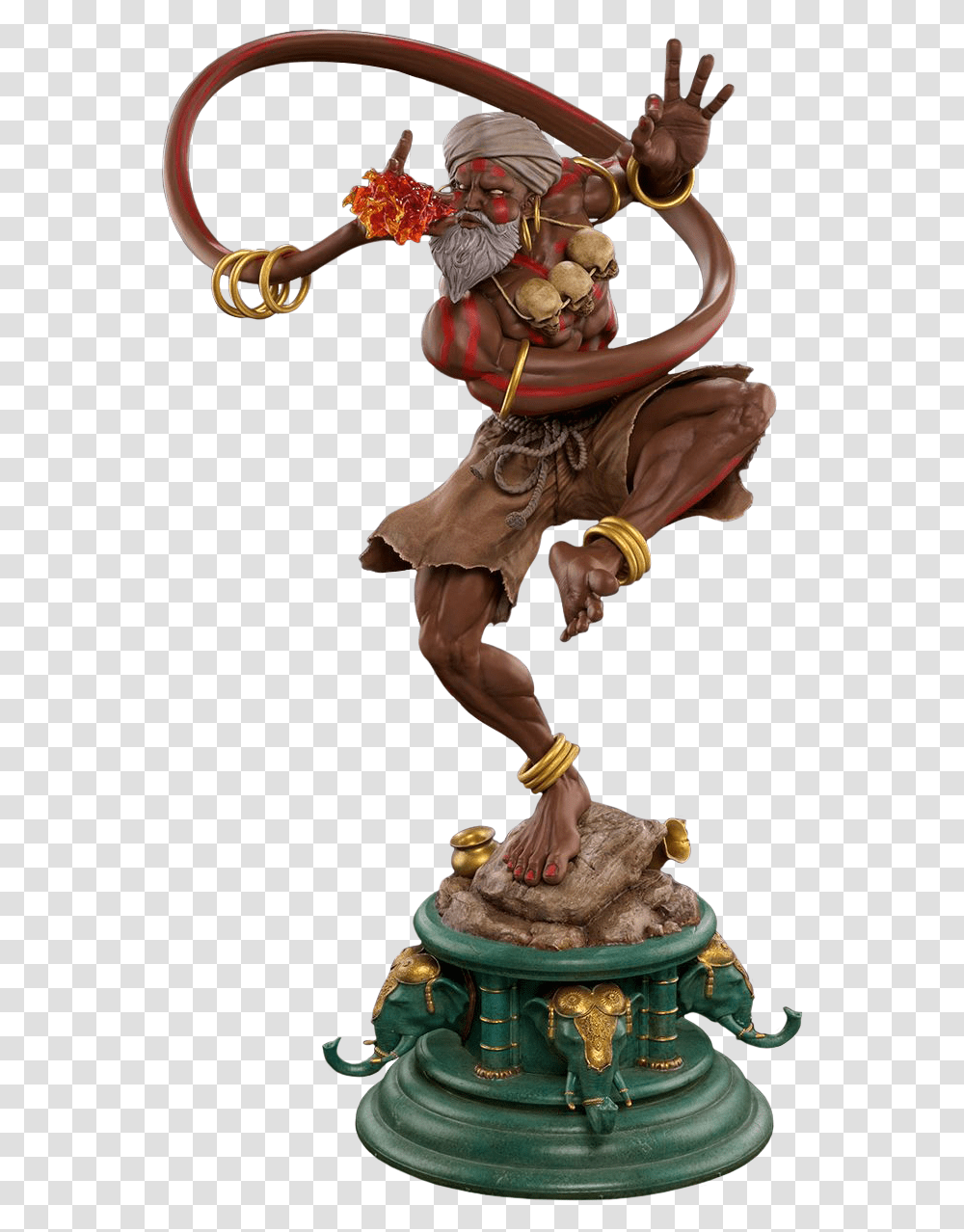 Street Fighter V Dhalsim, Figurine, Person, Bronze Transparent Png