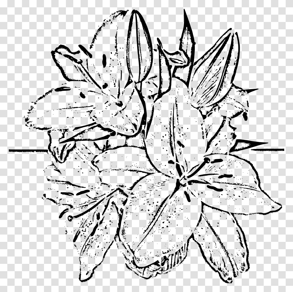 Street Flowers Woodcut Clip Arts, Gray, World Of Warcraft Transparent Png