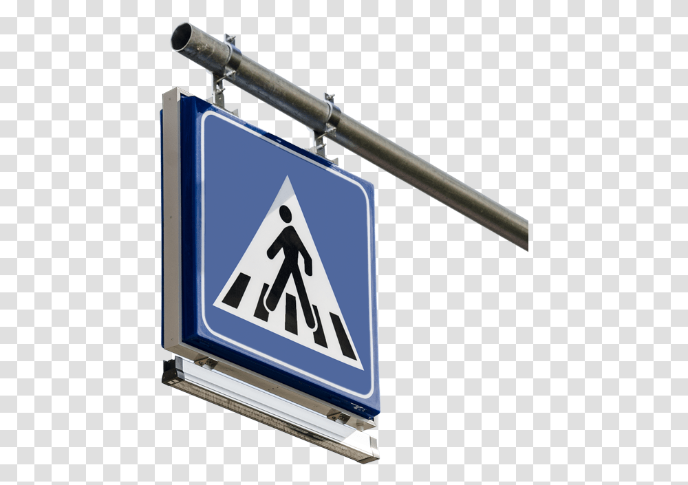 Street Sign Pole Portale Attraversamento Pedonale, Road Sign Transparent Png