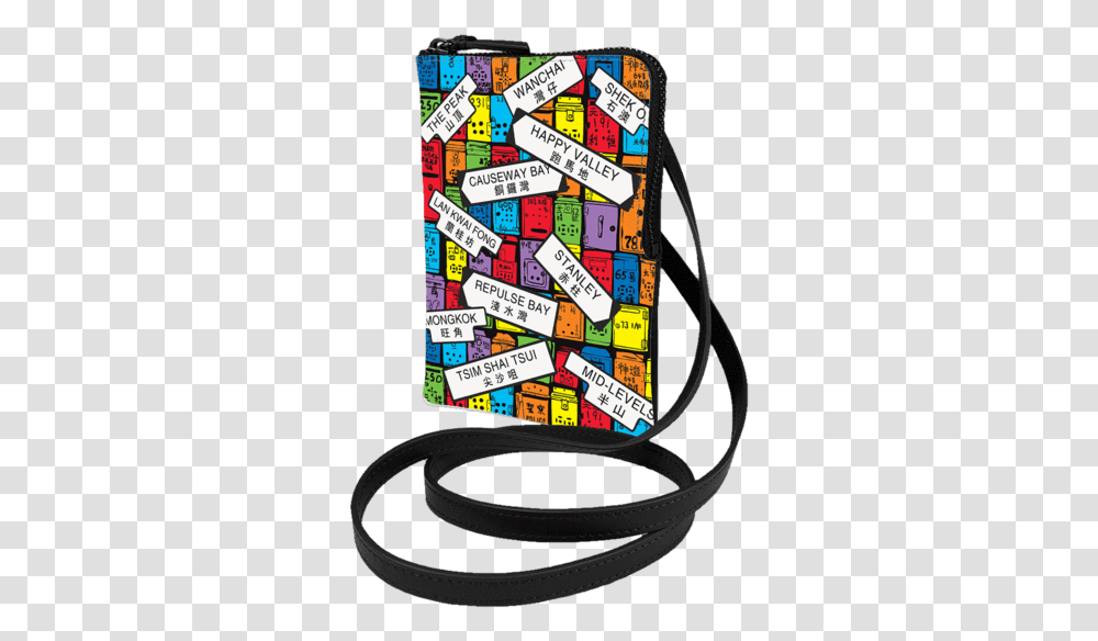 Street Signs Crossbody Phone Pouch Cable, Game, Photography, Text Transparent Png