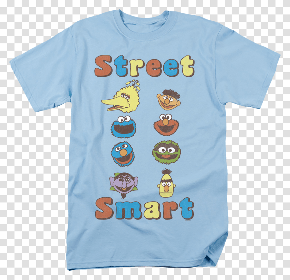Street Smart Sesame Street T Shirt T Shirt, Apparel, T-Shirt Transparent Png