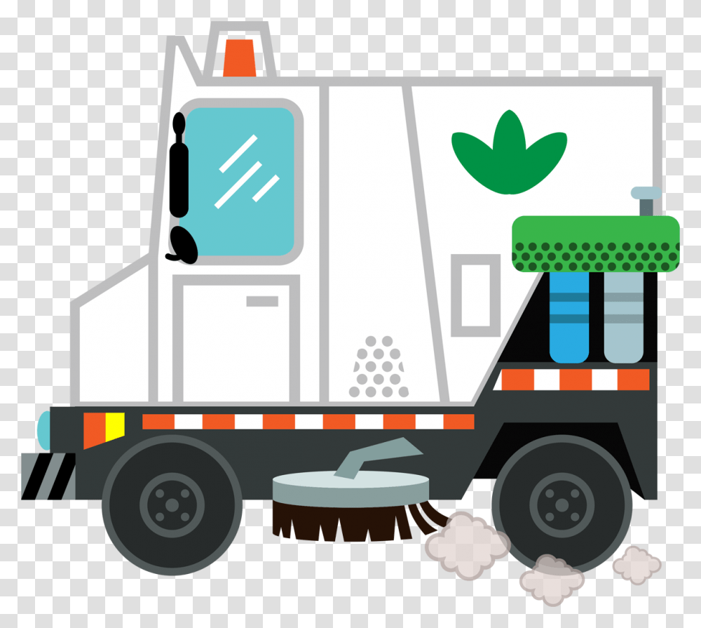 Street Sweeper, Truck, Vehicle, Transportation, Trailer Truck Transparent Png