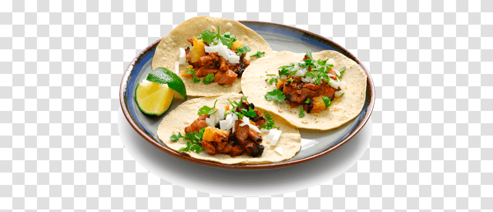 Street Tacos De Pastor, Food, Dish, Meal, Plant Transparent Png