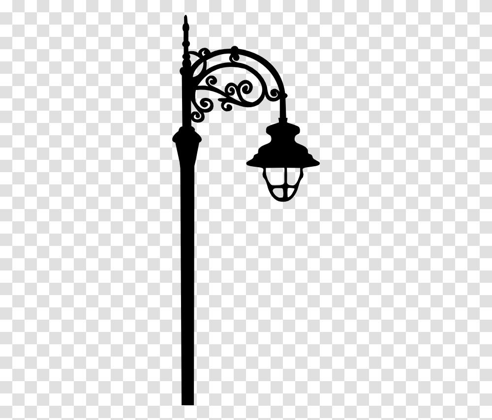 Streetlight Clipart Park Lamp, Silhouette, Stencil Transparent Png