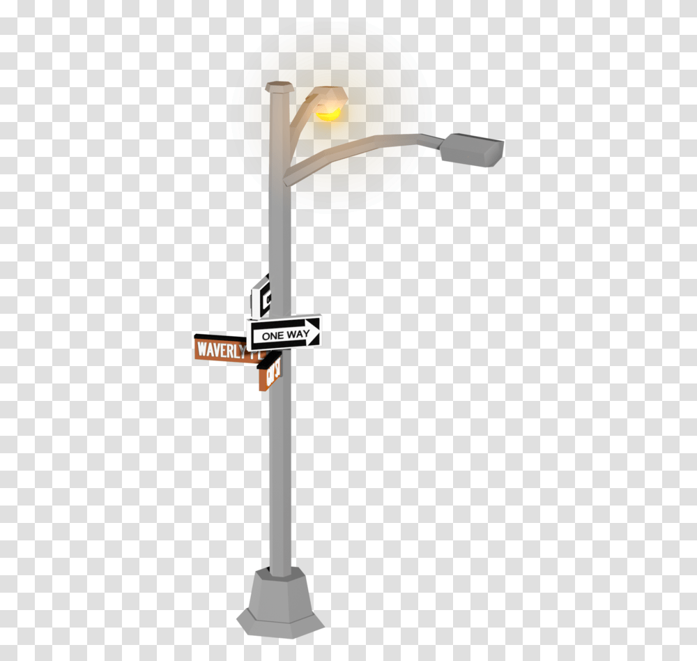 Streetsign Lamp, Light, Road, Lamp Post Transparent Png