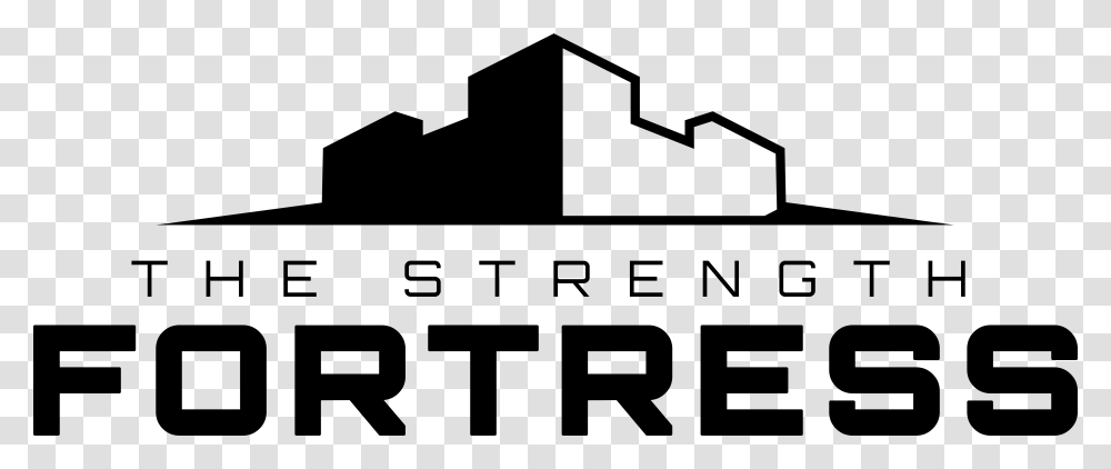 Strength Fortress Logo, Silhouette, Stencil Transparent Png