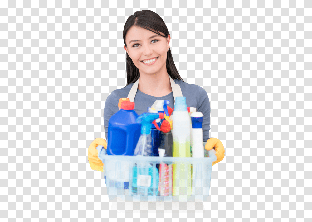 Stress Cleaning, Person, Human, Bottle, Plastic Transparent Png
