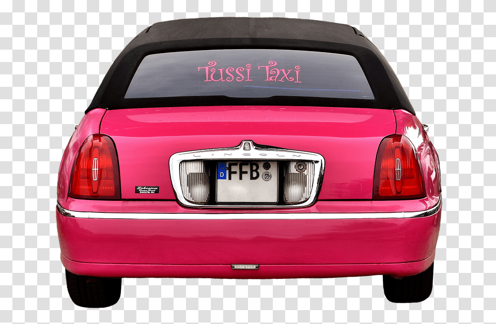 Stretch Limousine Pink Crazy Lincoln Limousine, Car, Vehicle, Transportation, Tire Transparent Png